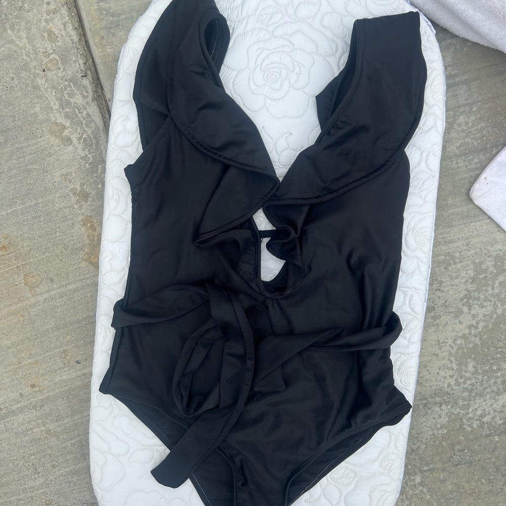 Swimsuit  One Piece  Black, Medium Size